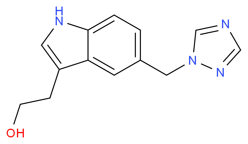 2-(5-(1,2,4-triazol-1-ylmethyl)-1h-indol-3-yl)ethanol_分子结构_CAS_160194-39-8)