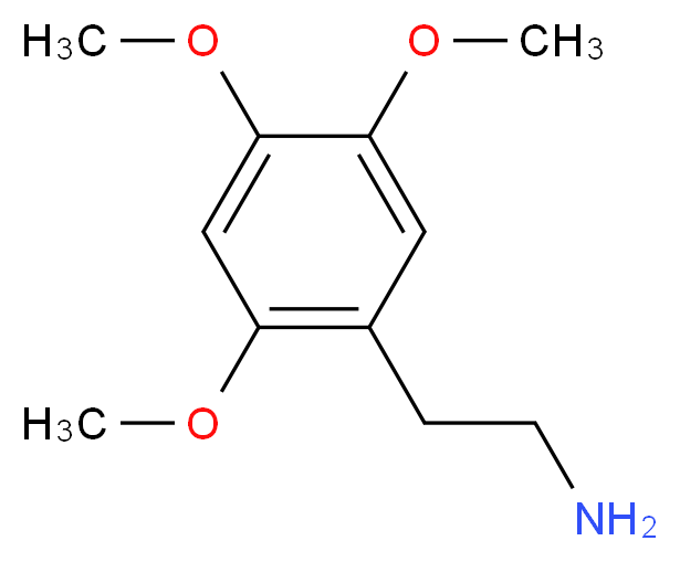 2-(2,4,5-trimethoxyphenyl)ethan-1-amine_分子结构_CAS_15394-83-9