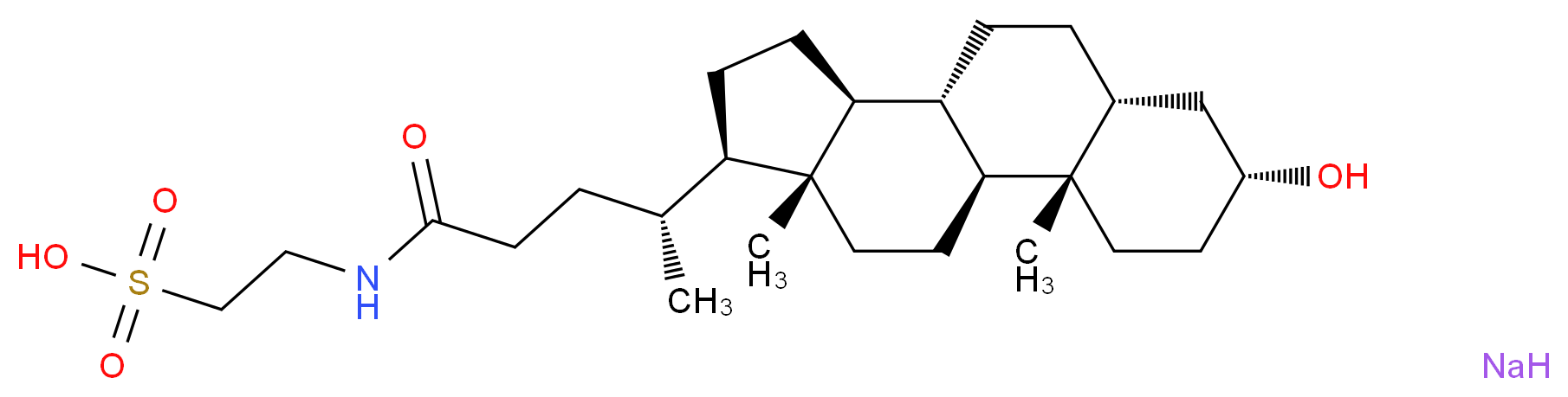 Sodium taurolithocholate_分子结构_CAS_6042-32-6)