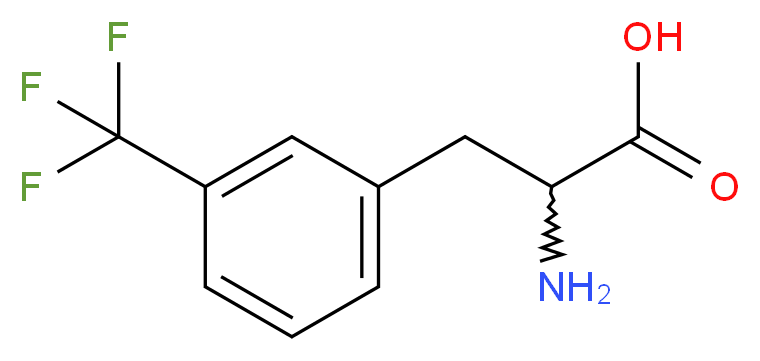 2-amino-3-[3-(trifluoromethyl)phenyl]propanoic acid_分子结构_CAS_63701-37-1