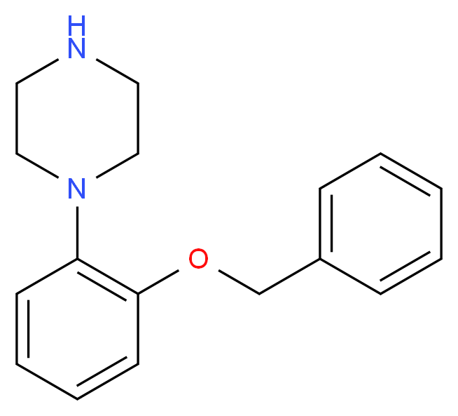 1-[2-(benzyloxy)phenyl]piperazine_分子结构_CAS_96221-84-0