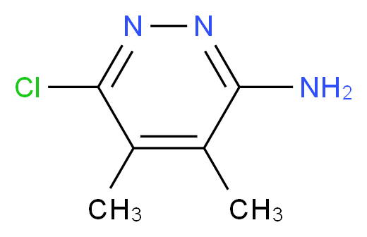 3-Amino-6-chloro-4,5-dimethylpyridazine_分子结构_CAS_76593-36-7)