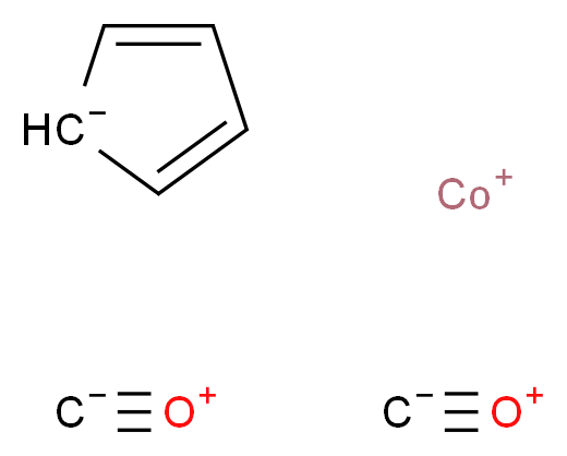 λ<sup>1</sup>-cobalt(1+) ion cyclopenta-2,4-dien-1-ide bis(methanidylidyneoxidanium)_分子结构_CAS_12078-25-0