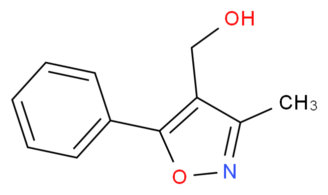 (3-methyl-5-phenyl-1,2-oxazol-4-yl)methanol_分子结构_CAS_113826-87-2