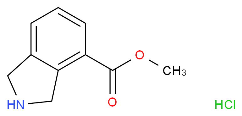 methyl 2,3-dihydro-1H-isoindole-4-carboxylate hydrochloride_分子结构_CAS_127168-90-5