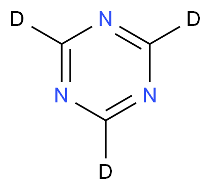 (<sup>2</sup>H<sub>3</sub>)-1,3,5-triazine_分子结构_CAS_37011-84-0