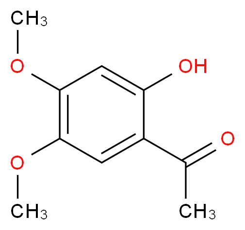 1-(2-hydroxy-4,5-dimethoxyphenyl)ethan-1-one_分子结构_CAS_20628-06-2