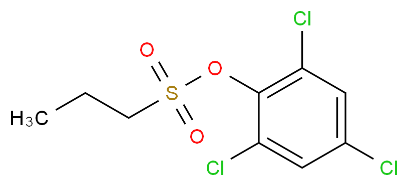 2,4,6-Trichlorophenyl 1-propanesulfonate_分子结构_CAS_)