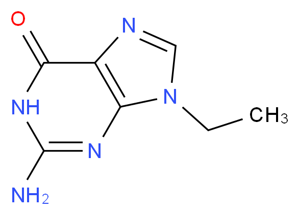 9-ETHYLGUANINE_分子结构_CAS_879-08-3)