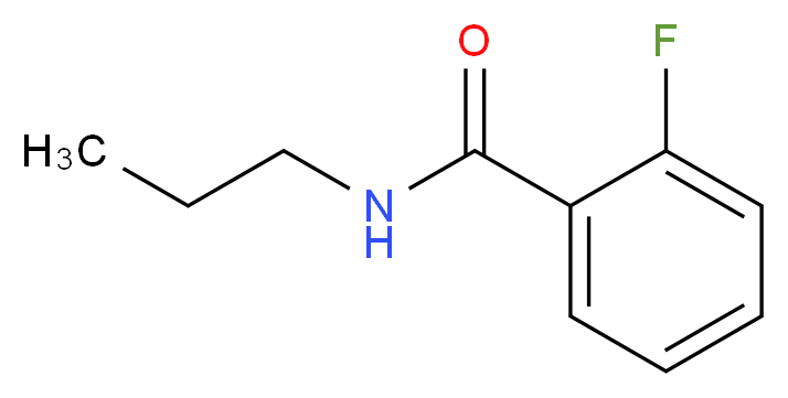 2-Fluoro-N-n-propylbenzamide_分子结构_CAS_1156817-63-8)