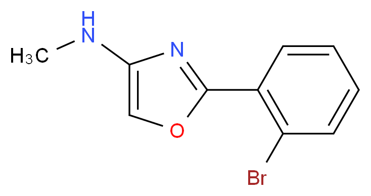 2-(2-bromophenyl)-N-methyl-1,3-oxazol-4-amine_分子结构_CAS_885274-15-7