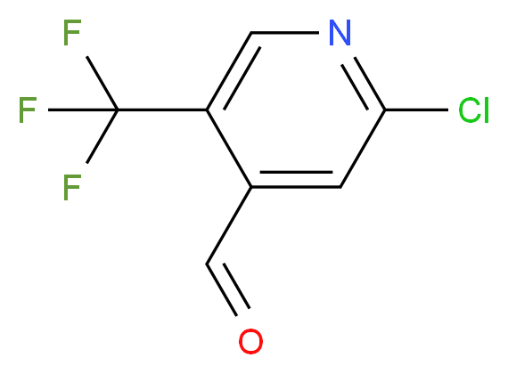 2-chloro-5-(trifluoromethyl)pyridine-4-carbaldehyde_分子结构_CAS_505084-57-1