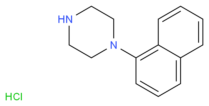 1-(1-Naphthyl)piperazine hydrochloride_分子结构_CAS_)