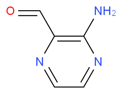 3-aminopyrazine-2-carbaldehyde_分子结构_CAS_32710-14-8