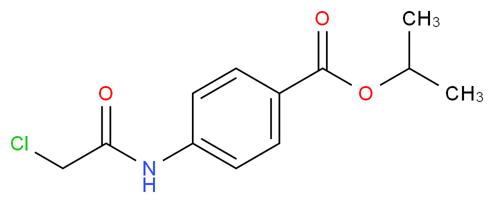 propan-2-yl 4-(2-chloroacetamido)benzoate_分子结构_CAS_38064-88-9