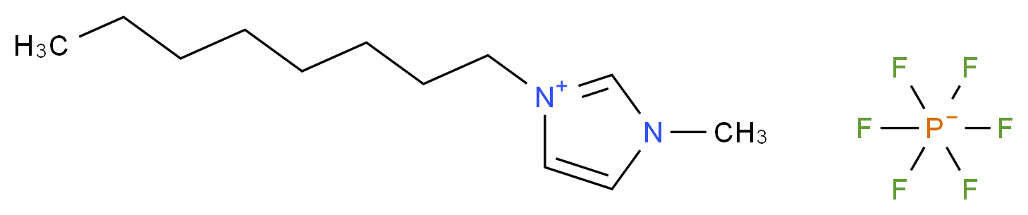 1-methyl-3-octyl-1H-imidazol-3-ium; hexafluoro-λ<sup>5</sup>-phosphanuide_分子结构_CAS_304680-36-2