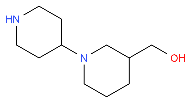 [1-(piperidin-4-yl)piperidin-3-yl]methanol_分子结构_CAS_749860-71-7