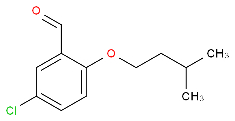 5-Chloro-2-(3-methylbutoxy)benzaldehyde_分子结构_CAS_81995-29-1)