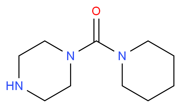 1-(piperidine-1-carbonyl)piperazine_分子结构_CAS_41340-88-9