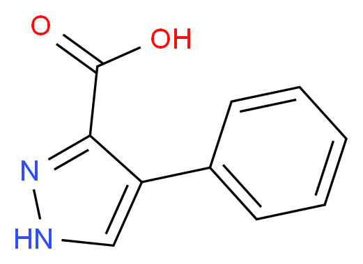 4-phenyl-1H-pyrazole-3-carboxylic acid_分子结构_CAS_7510-56-7