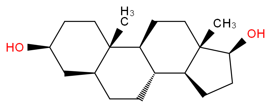 5α-Androstane-3β,17β-diol_分子结构_CAS_)