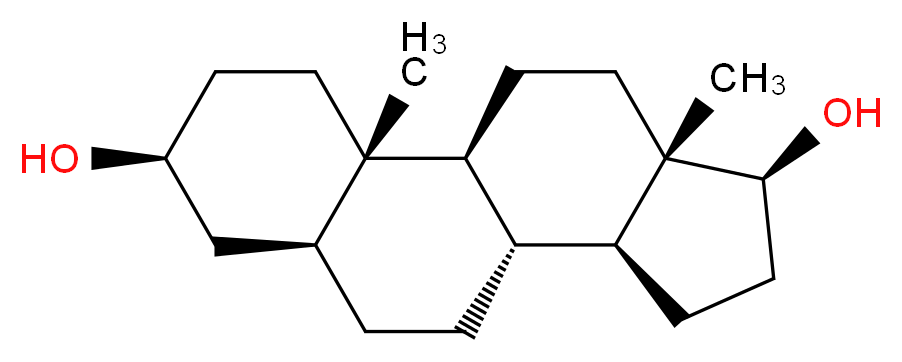 (1S,2S,5S,7S,10R,11S,14S,15S)-2,15-dimethyltetracyclo[8.7.0.0^{2,7}.0^{11,15}]heptadecane-5,14-diol_分子结构_CAS_571-20-0