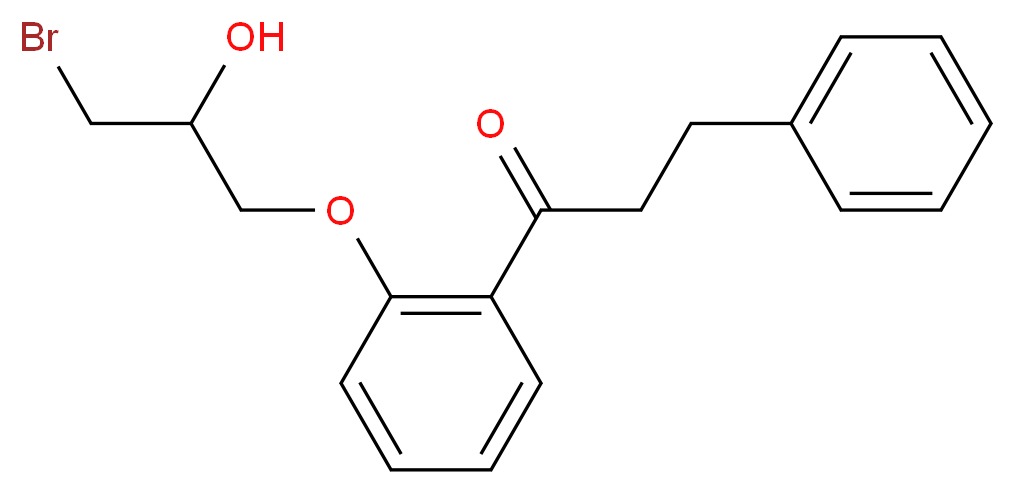 1-[2-(3-Bromo-2-hydroxypropoxy)phenyl]-3-phenyl-1-propanone_分子结构_CAS_93885-34-8)