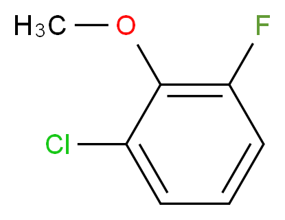 1-chloro-3-fluoro-2-methoxybenzene_分子结构_CAS_53145-38-3