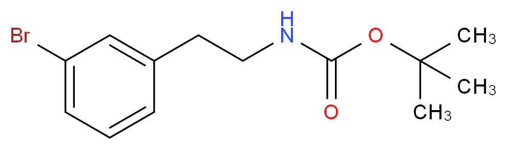 tert-butyl 3-bromophenethylcarbamate_分子结构_CAS_153732-25-3)