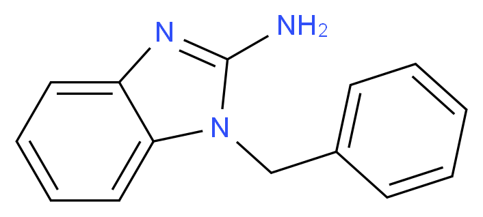 1-benzyl-1H-1,3-benzodiazol-2-amine_分子结构_CAS_43182-10-1