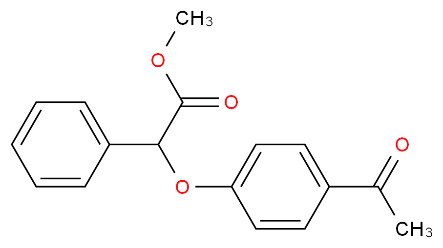Methyl 2-(4-acetylphenoxy)-2-phenylacetate_分子结构_CAS_)