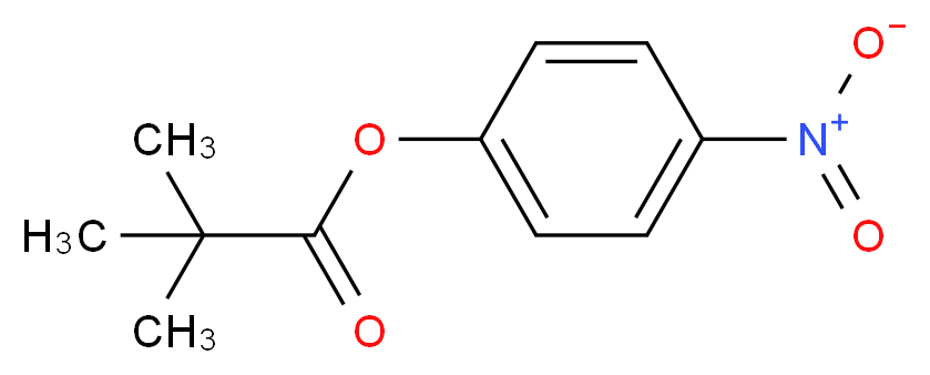 4-nitrophenyl 2,2-dimethylpropanoate_分子结构_CAS_4195-17-9