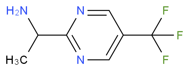 1-[5-(TRIFLUOROMETHYL)PYRIMIDIN-2-YL]ETHANAMINE_分子结构_CAS_)