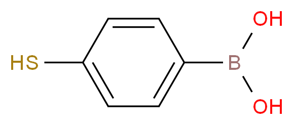 4-Mercaptophenylboronic acid_分子结构_CAS_237429-33-3)