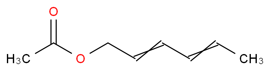 hexa-2,4-dien-1-yl acetate_分子结构_CAS_1516-17-2