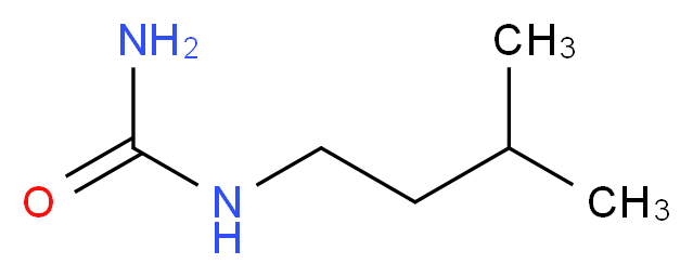 (3-methylbutyl)urea_分子结构_CAS_628-49-9