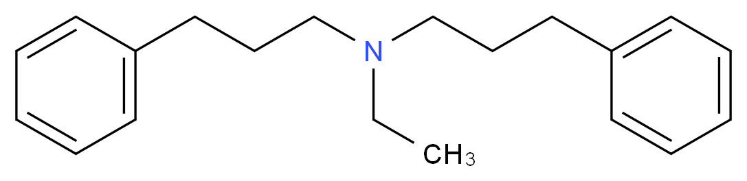 ethylbis(3-phenylpropyl)amine_分子结构_CAS_150-59-4