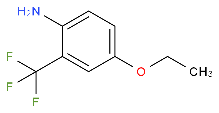 4-ethoxy-2-(trifluoromethyl)aniline_分子结构_CAS_121307-27-5