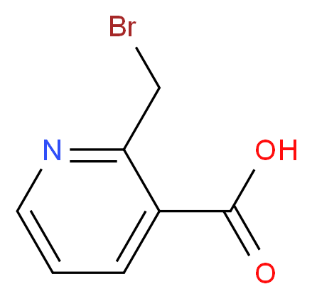 2-(bromomethyl)pyridine-3-carboxylic acid_分子结构_CAS_7115-89-1)