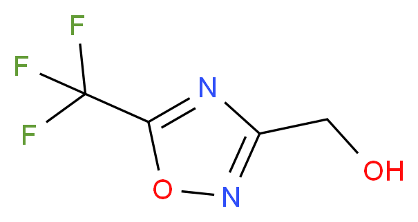 [5-(Trifluoromethyl)-1,2,4-oxadiazol-3-yl]methanol_分子结构_CAS_)