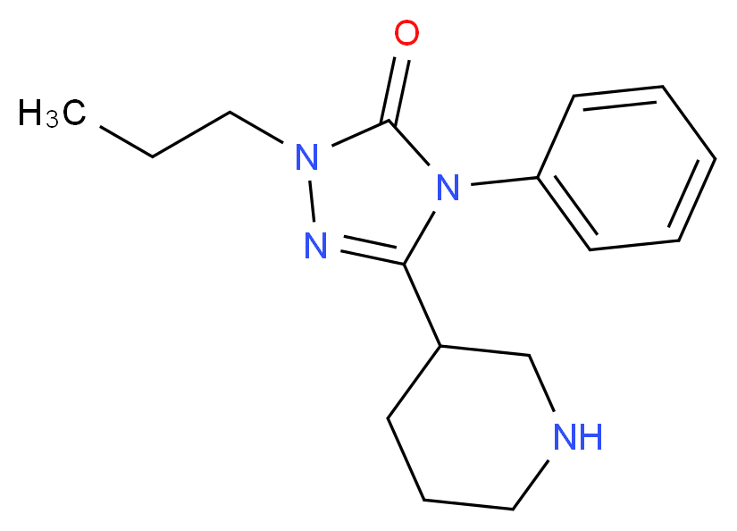 4-phenyl-5-(3-piperidinyl)-2-propyl-2,4-dihydro-3H-1,2,4-triazol-3-one_分子结构_CAS_)