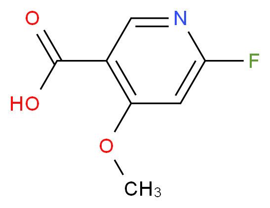 6-fluoro-4-methoxynicotinic acid_分子结构_CAS_1060805-17-5)