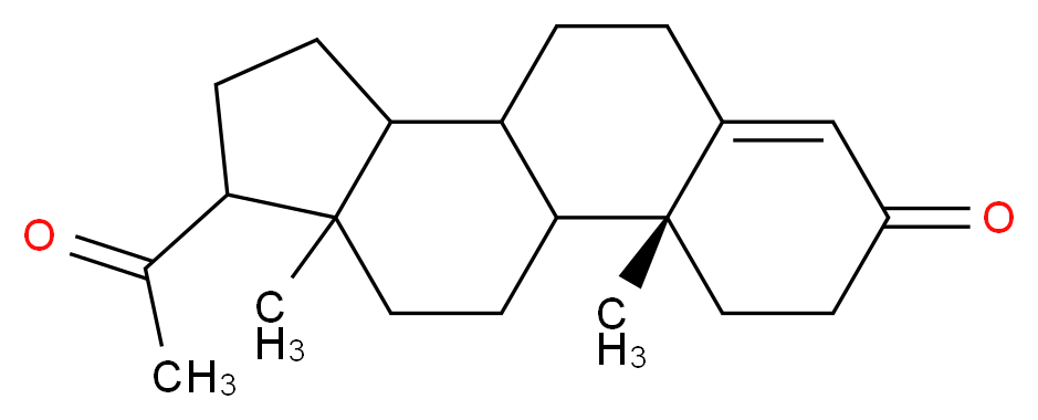 (2R)-14-acetyl-2,15-dimethyltetracyclo[8.7.0.0<sup>2</sup>,<sup>7</sup>.0<sup>1</sup><sup>1</sup>,<sup>1</sup><sup>5</sup>]heptadec-6-en-5-one_分子结构_CAS_94391-12-5