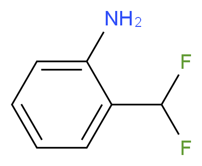 2-(difluoromethyl)aniline_分子结构_CAS_67272-07-5