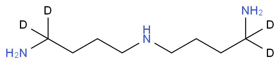 sym-Homo Spermidine-d4 Trihydrochloride_分子结构_CAS_856869-03-9)