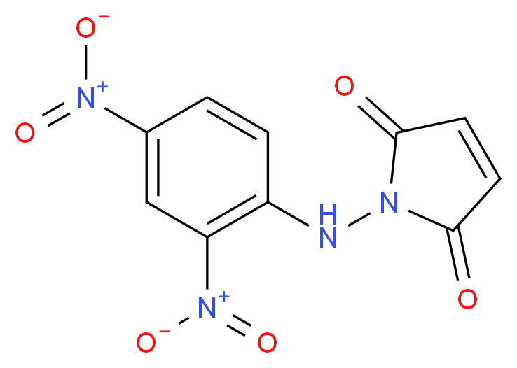 1-[(2,4-dinitrophenyl)amino]-2,5-dihydro-1H-pyrrole-2,5-dione_分子结构_CAS_20970-35-8