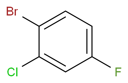 1-bromo-2-chloro-4-fluorobenzene_分子结构_CAS_110407-59-5