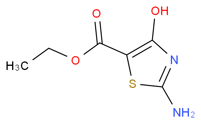 ethyl 2-amino-4-hydroxy-1,3-thiazole-5-carboxylate_分子结构_CAS_72218-74-7
