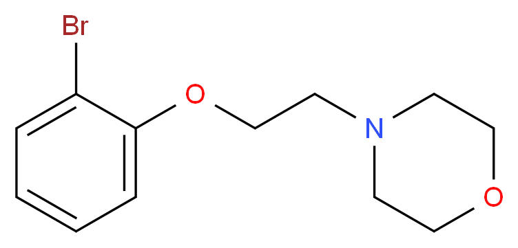 4-[2-(2-bromophenoxy)ethyl]morpholine_分子结构_CAS_101558-72-9