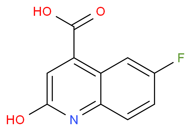 6-fluoro-2-hydroxyquinoline-4-carboxylic acid_分子结构_CAS_607-40-9)